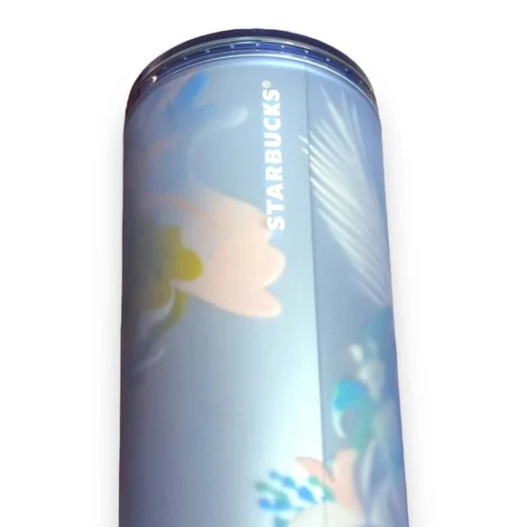 Lot of 3 Starbucks 2023 SPRING FLOWER Venti Cold Cup Tumblers | Pink Blue Floral - Picture 8 of 15